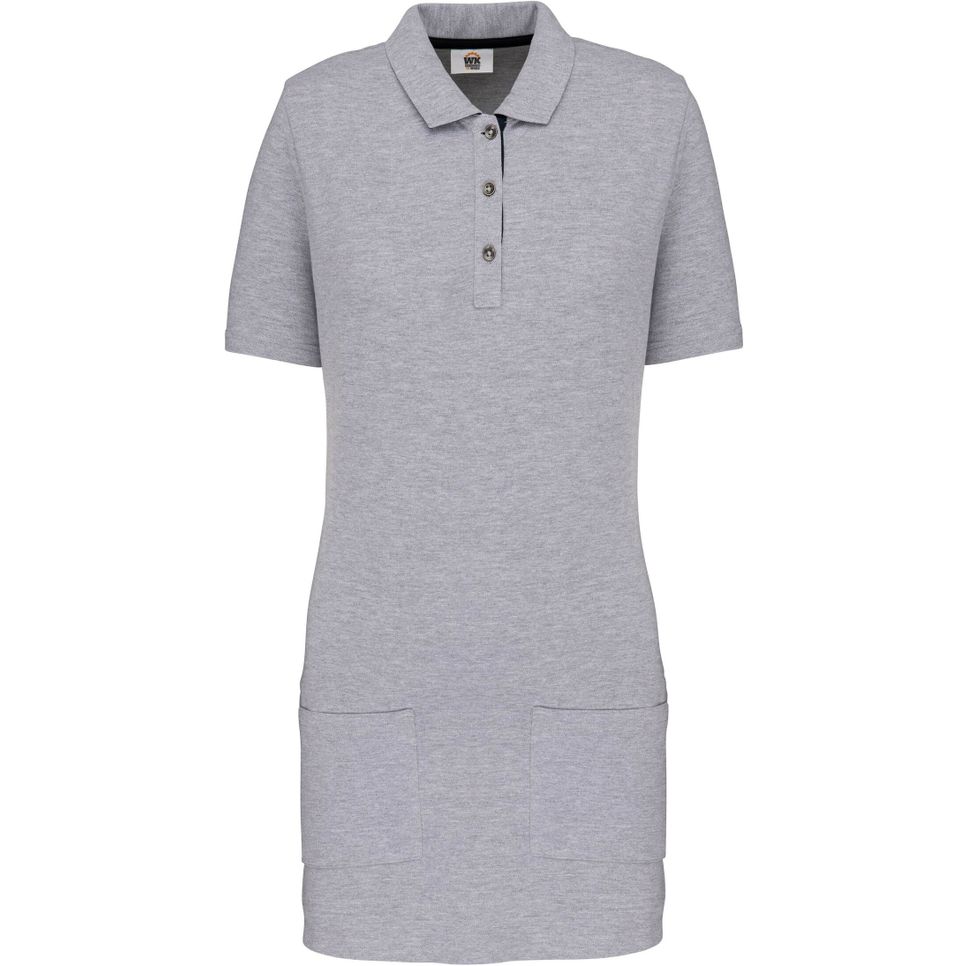 Polo long manches courtes femme