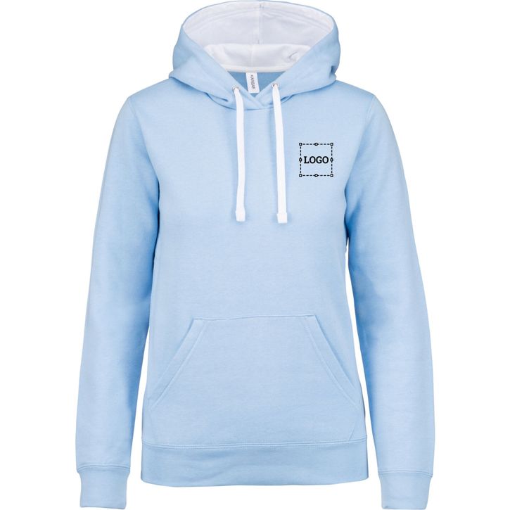 Image produit sweat-shirt capuche contrastée femme