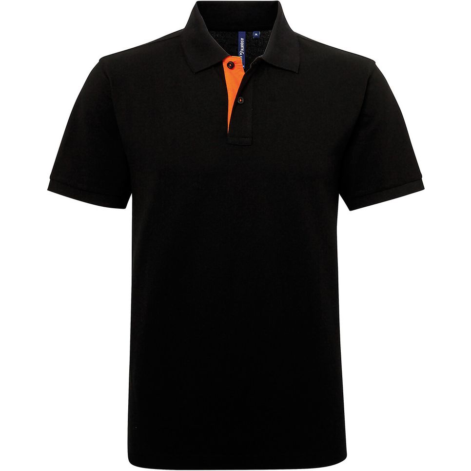 Polo contrasté coupe classique homme