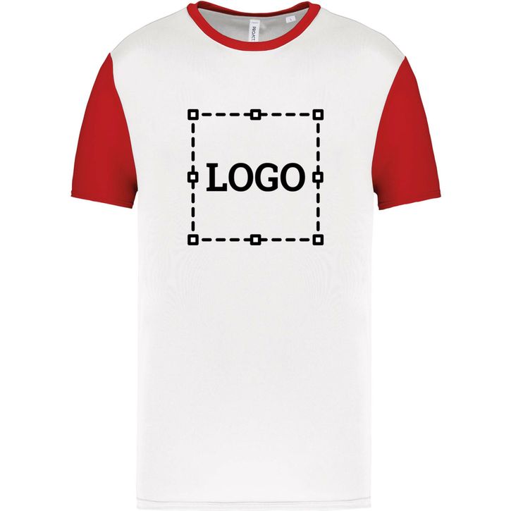 Image produit Maillot manches courtes bicolore unisexe