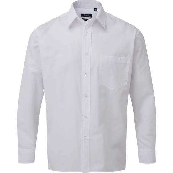 Chemise popeline manches longues