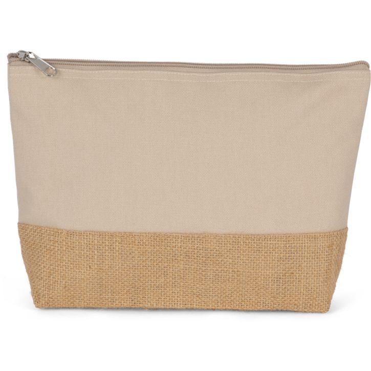 Image produit Pochette en toiles de coton et jute