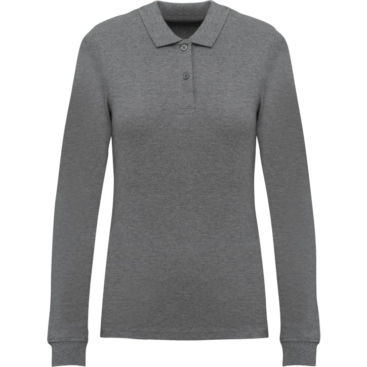 Image produit Polo piqué manches longues Bio180 femme