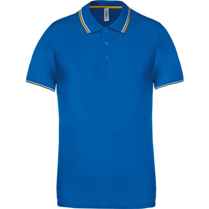 Image produit Polo maille piquée manches courtes homme