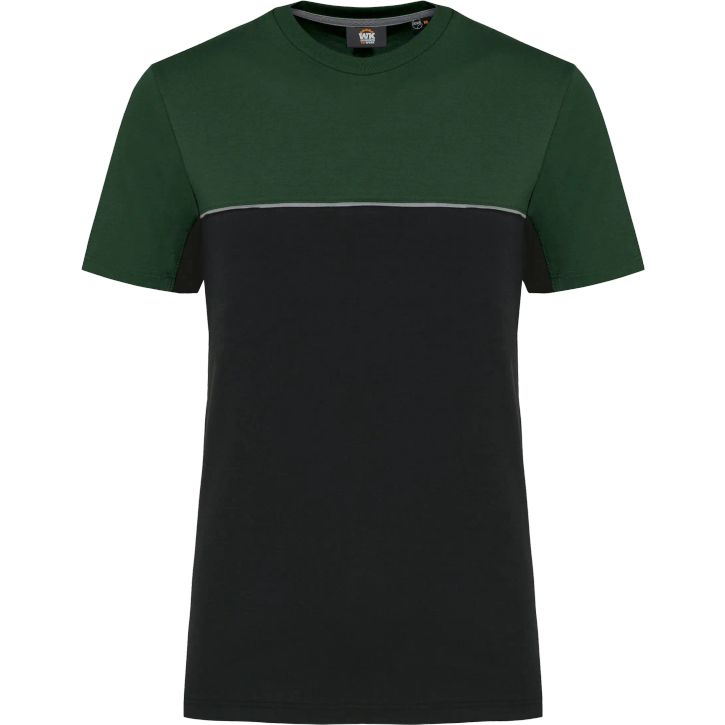 Image produit T-shirt bicolore écoresponsable manches courtes unisexe