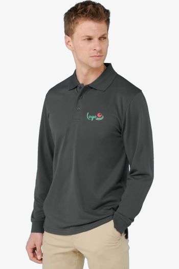 Image produit Unisex long sleeved polo shirt