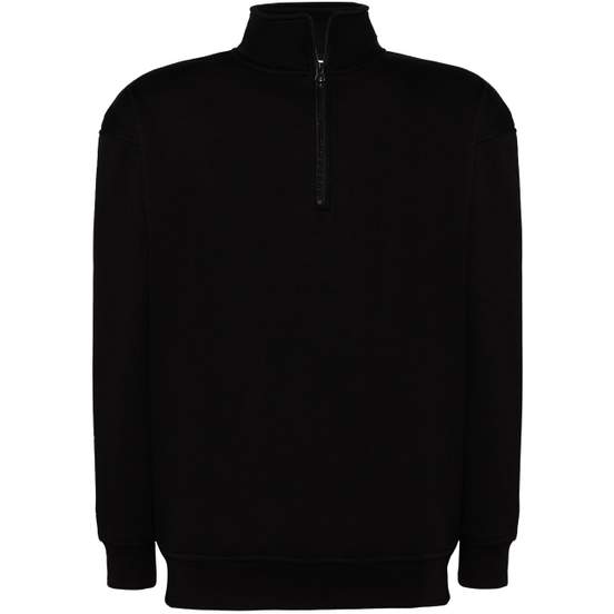 Half zip sweat shirt