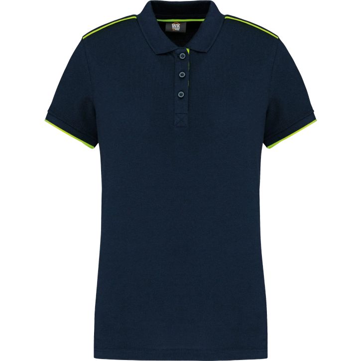 Image produit Polo Day To Day contrasté manches courtes femme