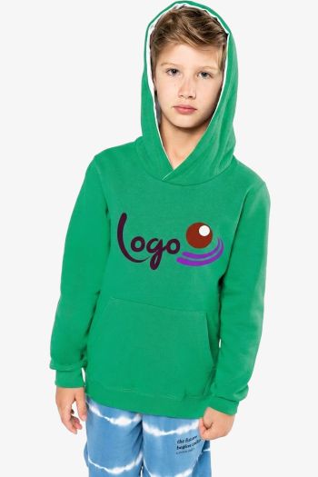 Image produit Sweat-shirt capuche contrastée enfant