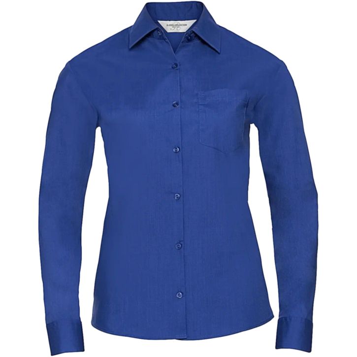 Image produit Chemise en Popeline Polyester/Coton classique manches longues femme