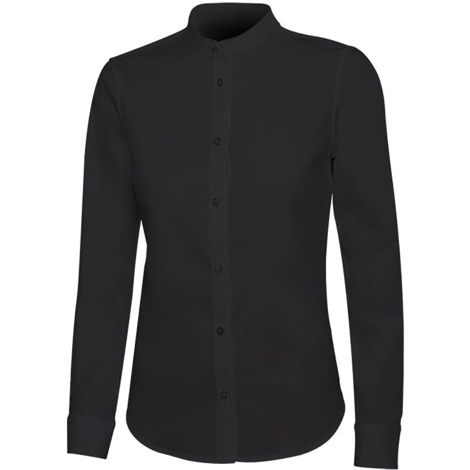 Chemise femme col mao