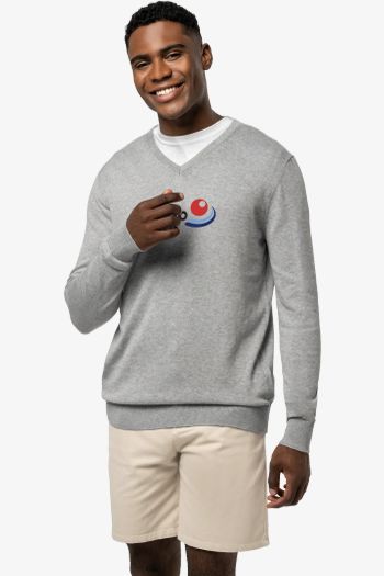 Image produit Pull col en V écoresponsable homme