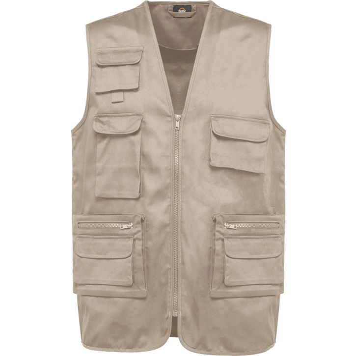 Image produit Gilet polycoton multipoches doublé unisexe