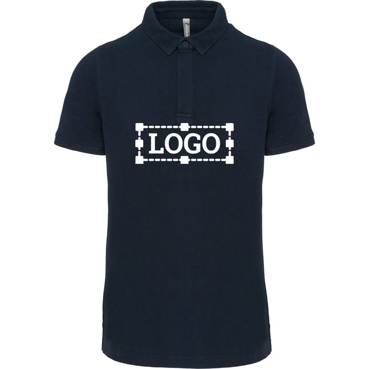 Image produit Polo col boutons pression manches courtes homme