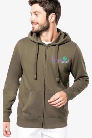 Image produit Sweat-shirt capuche zippé unisexe