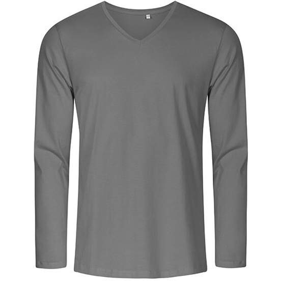 Men´s V-Neck T-Shirt Longsleeve