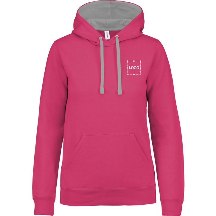 Image produit sweat-shirt capuche contrastée femme