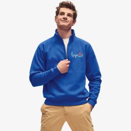 Premium Zip Neck Raglan Sweat