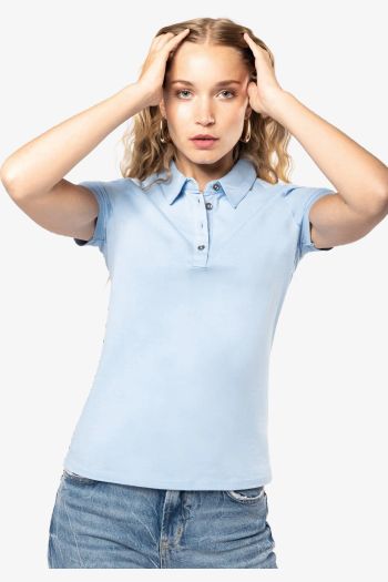 Image produit Polo jersey manches courtes femme