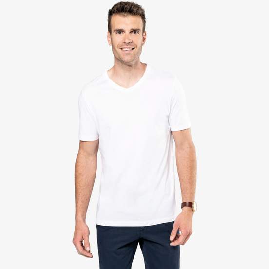 T-shirt Supima® col V manches courtes homme