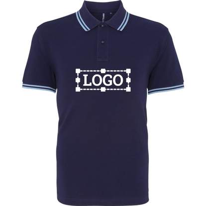 Image produit Polo passepoilé coupe classique homme - col contrasté