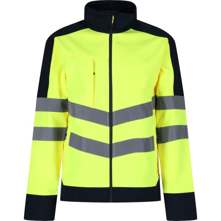 Image produit Men's Hi-Vis 3 Layer Softshell Reflective Work Jacket