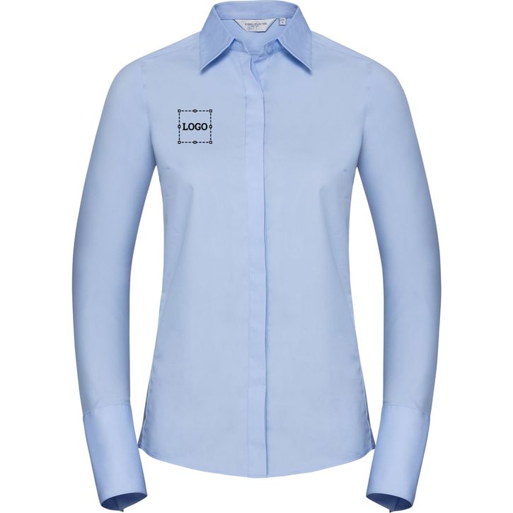 Image produit Ladies’ long sleeve fitted ultimate stretch shirt