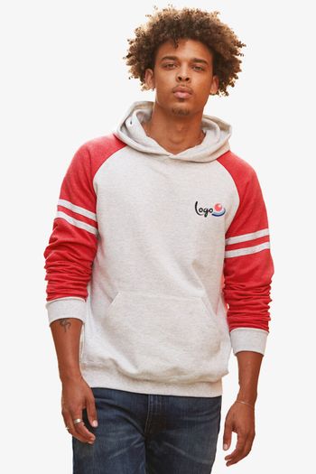 Image produit Nublend® varsity colour-block hooded sweatshirt