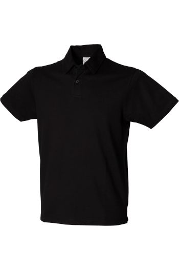 Men´s short sleeved stretch polo - Black