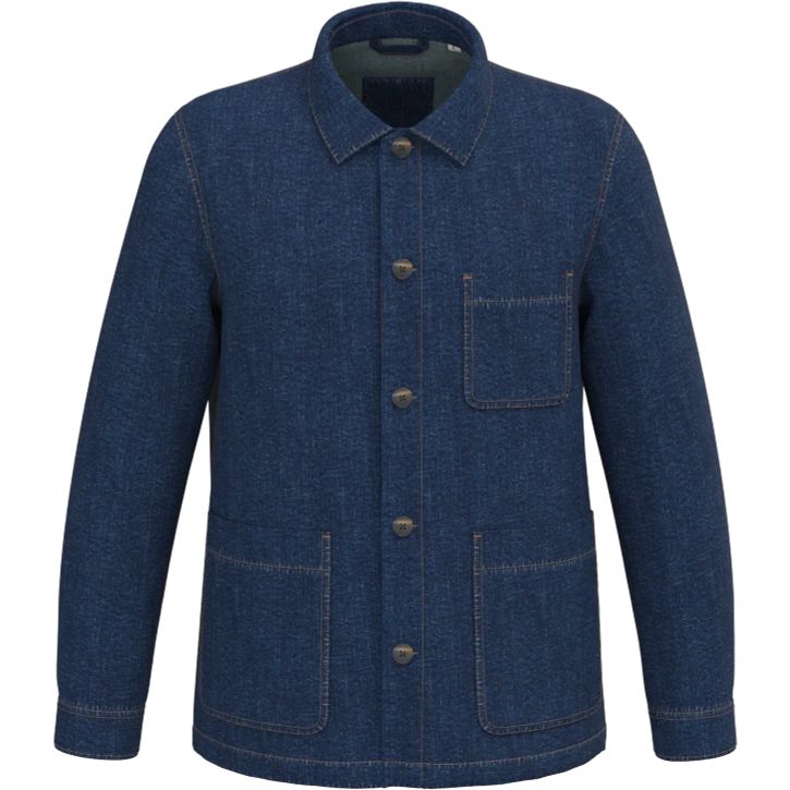 Image produit Veste en jean à épaules tombantes unisexe