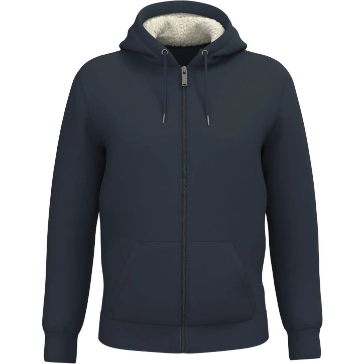 Image produit Sweat-shirt zippé doublé en sherpa unisexe