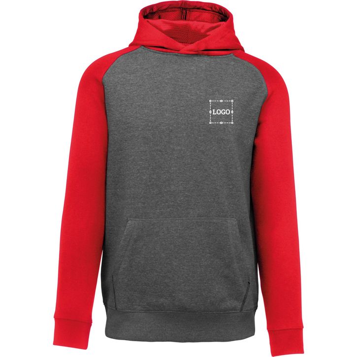 Image produit Sweat-shirt capuche bicolore enfant