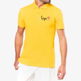 POLO HOMME MANCHES COURTES