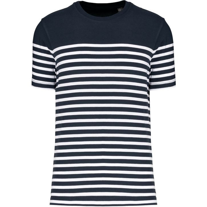 Image produit T-shirt marin col rond Bio homme