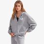Sweat à capuche zippé femme en tissu recyclé avec cordon de serrage Tridri®