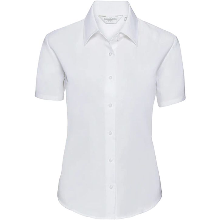 Image produit Chemise Oxford cintrée manches courtes femme