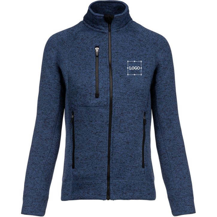 Image produit Veste zippée chinée femme