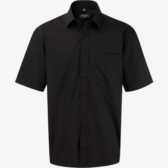 Men’s short sleeve classic pure cotton poplin shirt