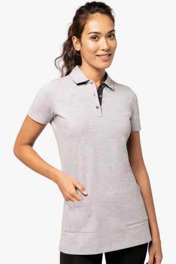 Image produit Polo long manches courtes femme