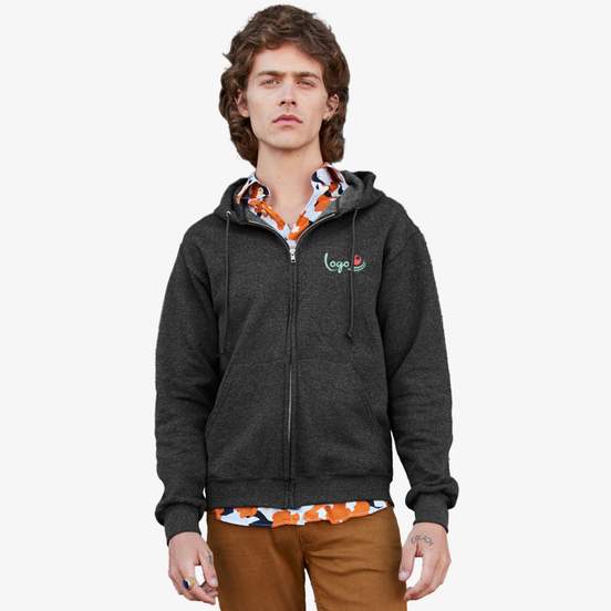 Nublend® full-zip hooded sweatshirt