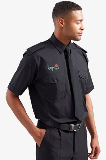 Image produit Chemise pilote à manches courtes pour homme