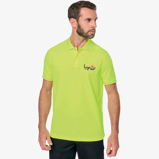 Polo unisexe écoresponsable coton/polyester 