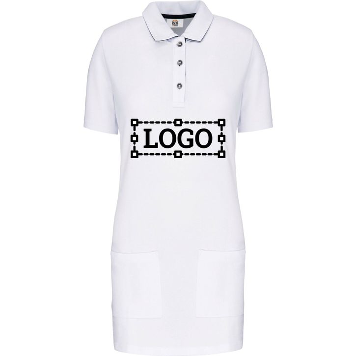 Image produit Polo long manches courtes femme