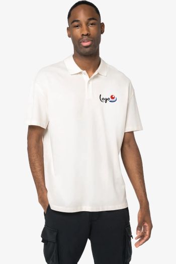 Image produit Polo maille piquée à épaules tombantes homme