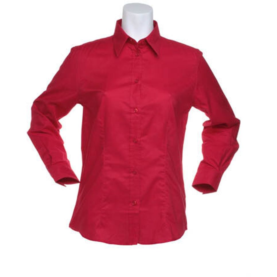 Promotional Ladies Long Sleeve Oxford Blouse