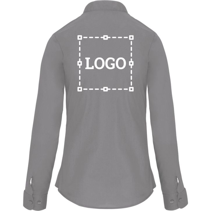 Image produit Chemise col mao manches longues femme