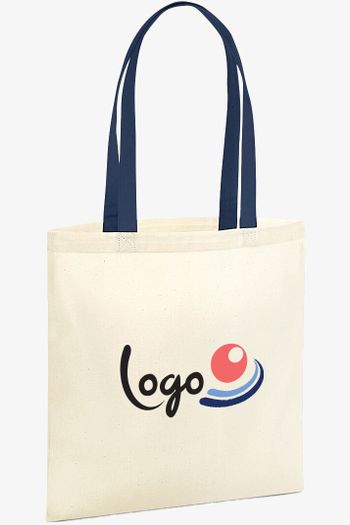 Image produit Sac biologique réutilisable Earthaware - Anses de couleur différente