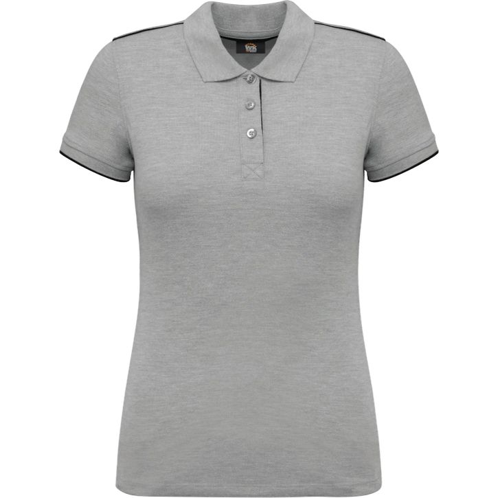 Image produit Polo Day To Day contrasté manches courtes femme