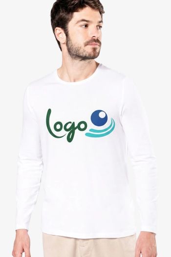 Image produit T-shirt col rond manches longues homme