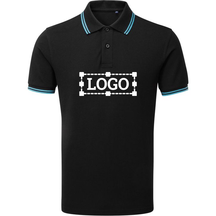Image produit Polo passepoilé coupe classique homme - col contrasté